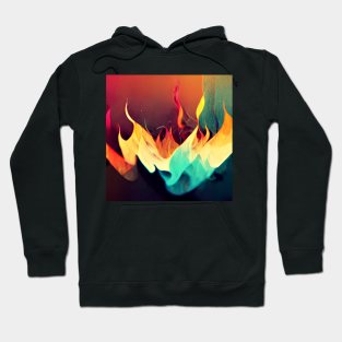 Straight Fire - colorful burning flame Hoodie